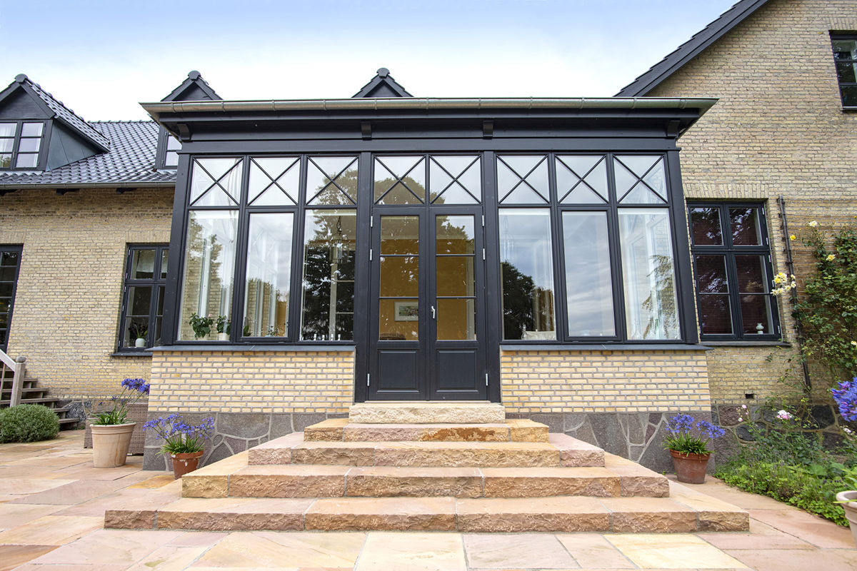 Orangeri, Glasbyg, Tilbygning Udefra Orangeri, Glasbyg, Tilbygning Udefra